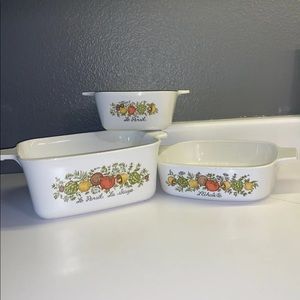 Corning Ware Spice of Life 3 dish set